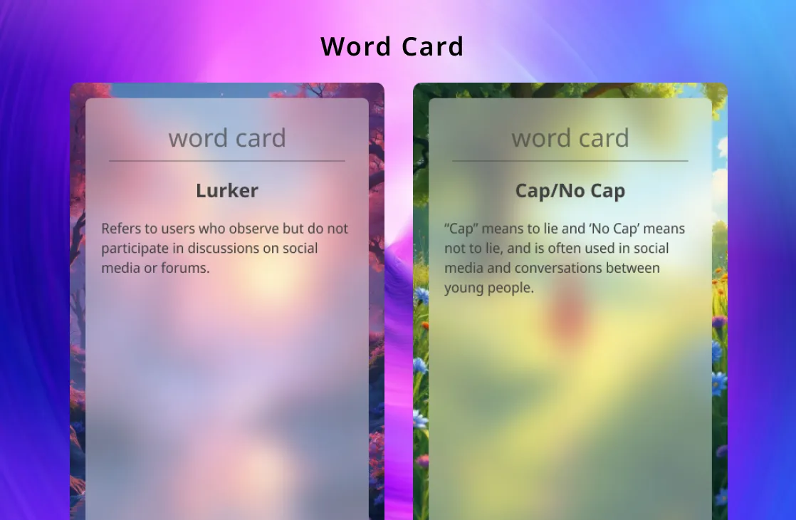 Word Card Generator